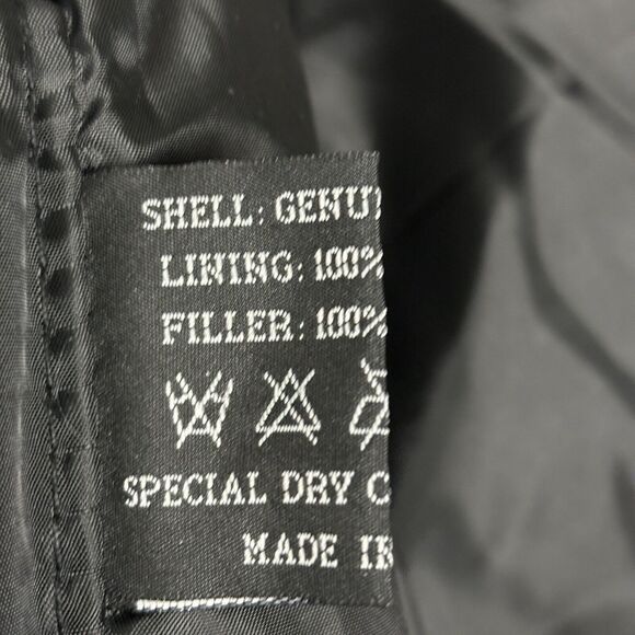 Leather Works Mens 2XL Patchwork Black Genuine Leather Snap Vest Pockets - Picture 11 of 16